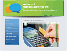 Tablet Screenshot of merchantnotification.com